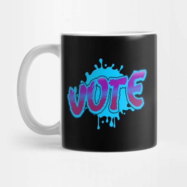 Vote Graffiti Art Fresh Look Text Voters Gift by Inspire Enclave